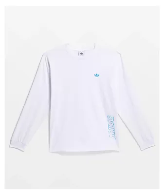 adidas Speed Graphic White Long Sleeve T-Shirt