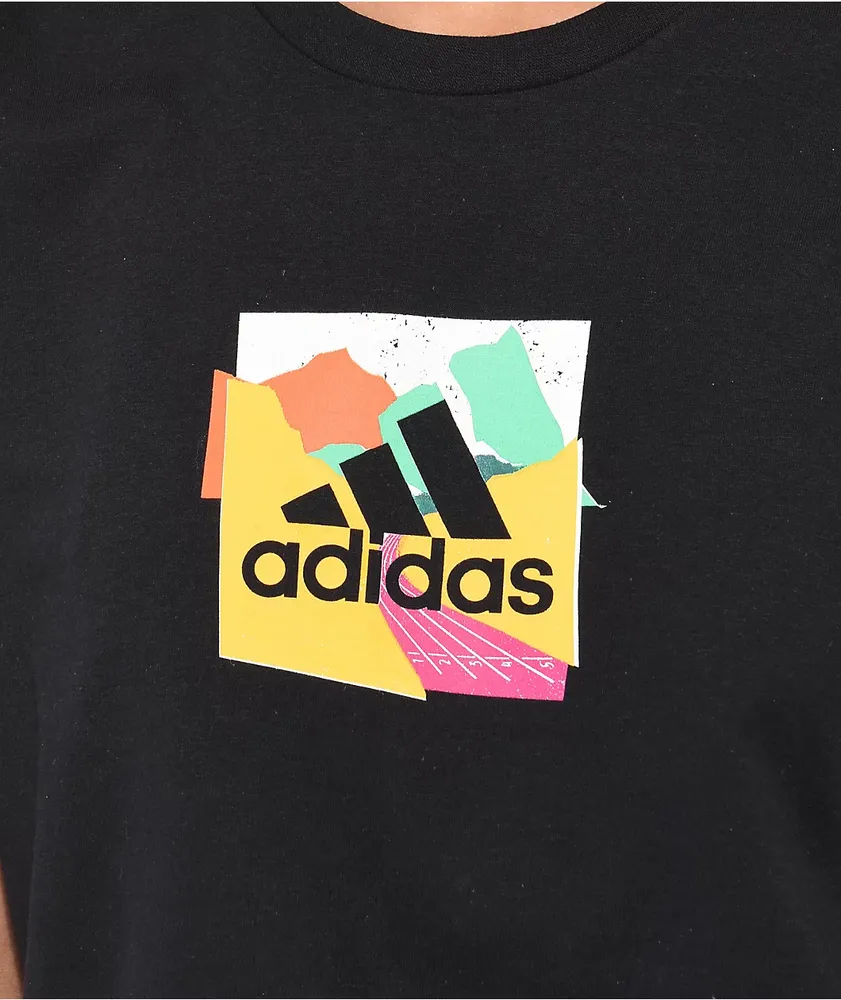 adidas Spring Track Black T-Shirt