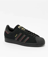 adidas Superstar ADV Felipe Core Black & Better Scarlet Skate Shoes