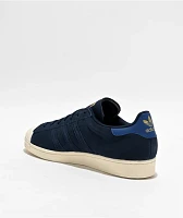 adidas Superstar ADV Royal Blue, White & Gold Metallic Skate Shoes