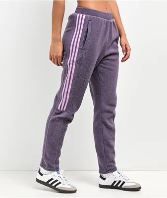 adidas Tiro Purple Fleece Sweatpants