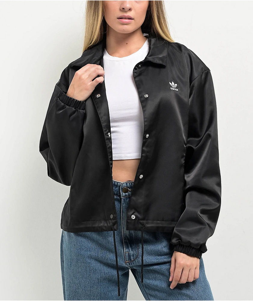 adidas Trefoil Black Coaches Jacket