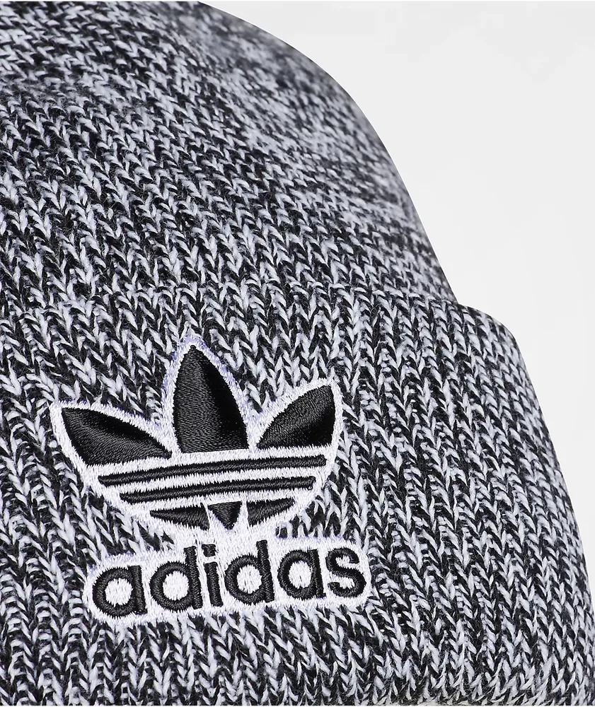 adidas Trefoil Marled Black & White Beanie