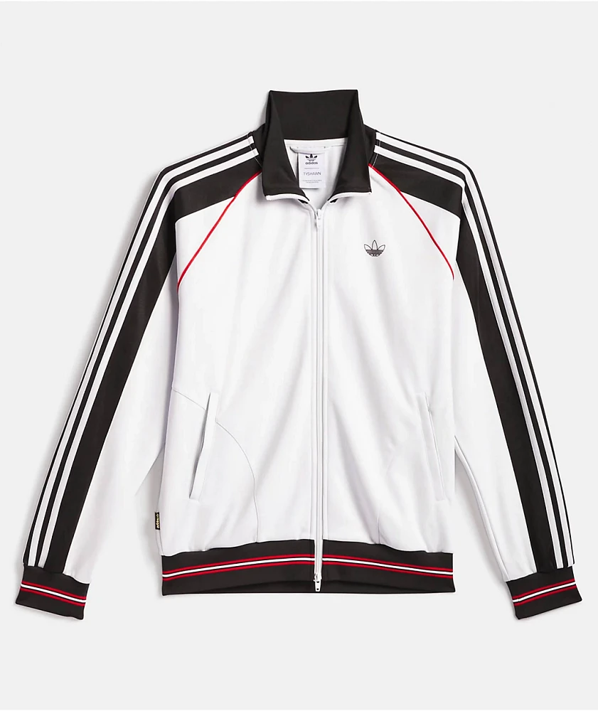 adidas Tyshawn Crystal White & Black Track Jacket