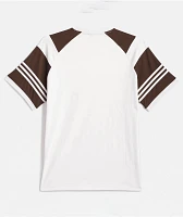 adidas Tyshawn Crystal White & Dark Brown T-Shirt