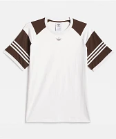 adidas Tyshawn Crystal White & Dark Brown T-Shirt