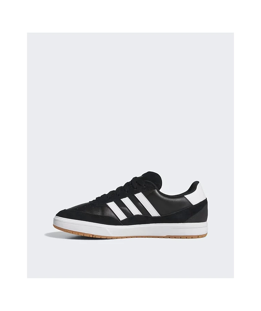 adidas Tyshawn II Core Black, Cloud White, & Gum Skate Shoes