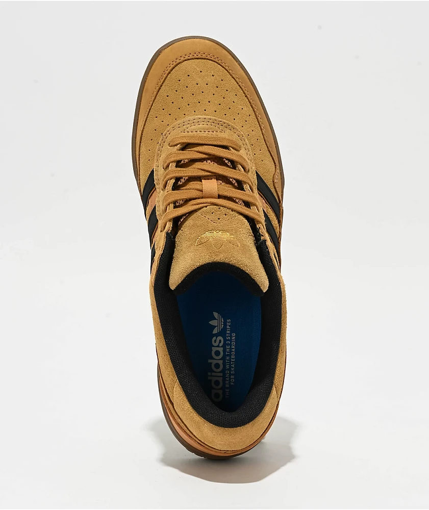 adidas Tyshawn II Mesa, Black & Gum Skate Shoes