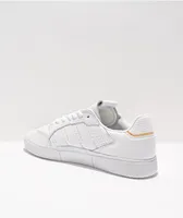 adidas Tyshawn Low Triple White & Gold Shoes