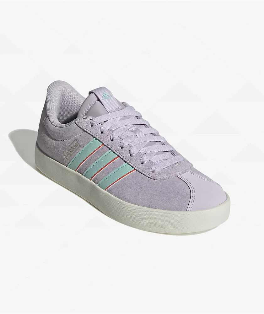 adidas VL Court 3.0 Lavender & Aqua Shoes