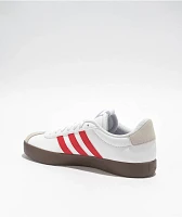 adidas VL Court 3.0 White & Scarlet Shoes