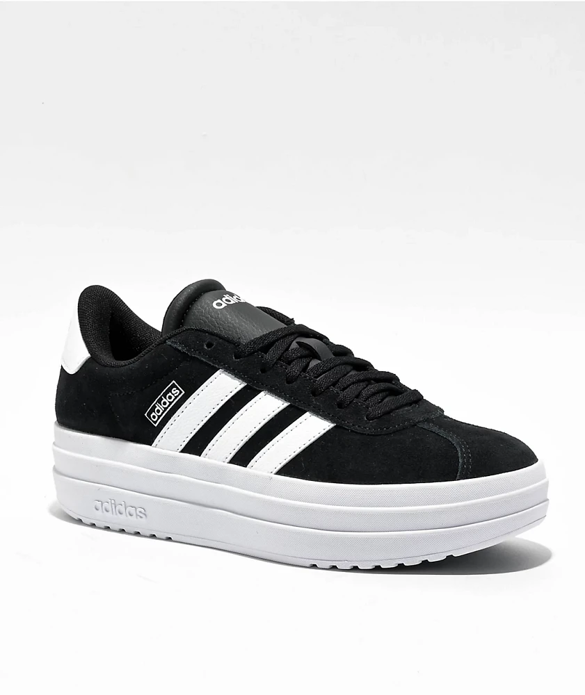 adidas VL Court Bold Black & White Platform Shoes