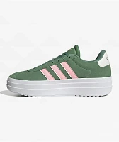 adidas VL Court Bold Green & Pink Shoes