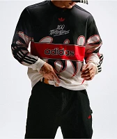 adidas x 100 Thieves Black, White & Red Long Sleeve T-Shirt