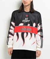 adidas x 100 Thieves Black, White & Red Long Sleeve T-Shirt