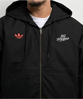 adidas x 100 Thieves Black Hooded Work Jacket