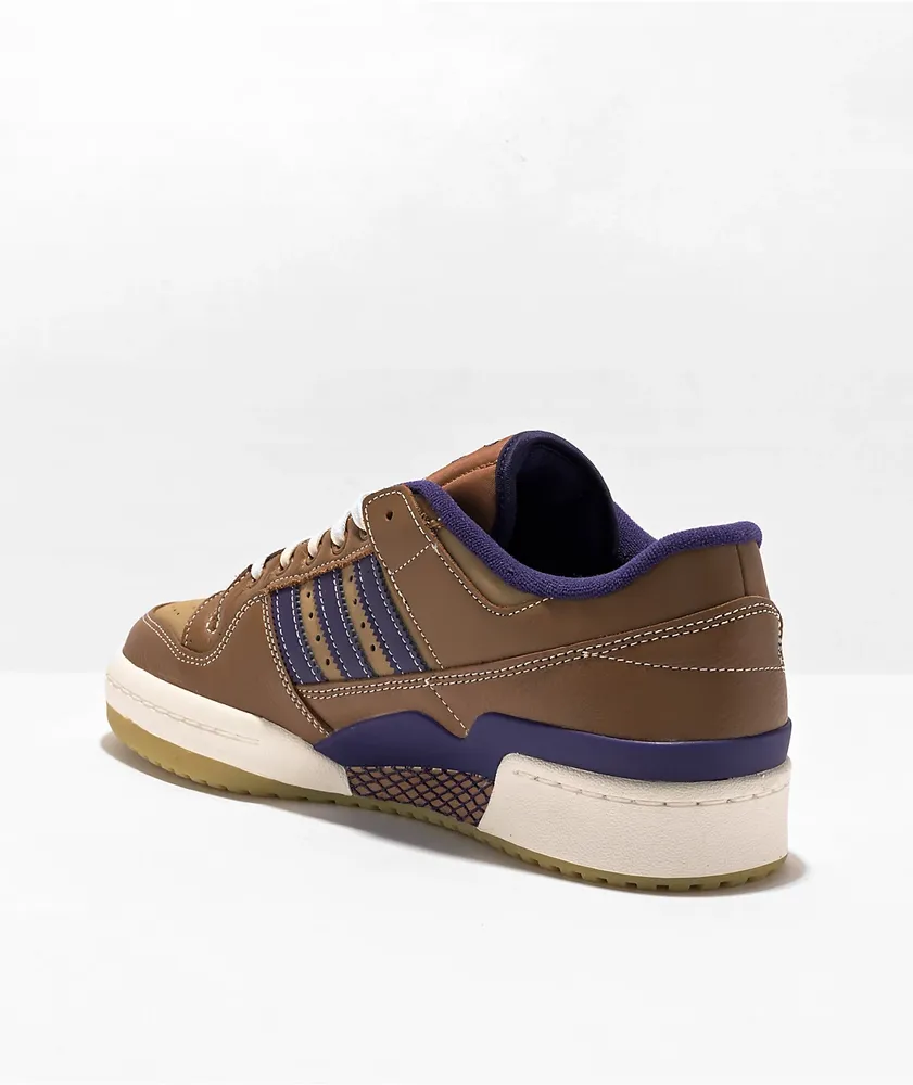 adidas x Heitor Da Silva Forum ADV Low Brown & Purple Skate Shoes