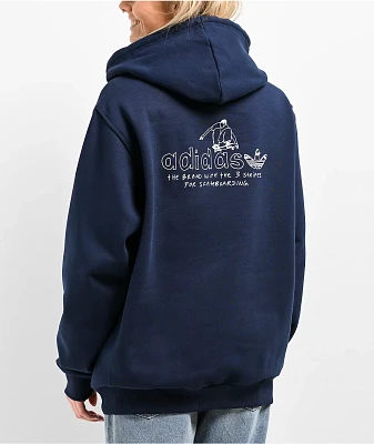 adidas x Henry Jones Navy Blue Hoodie