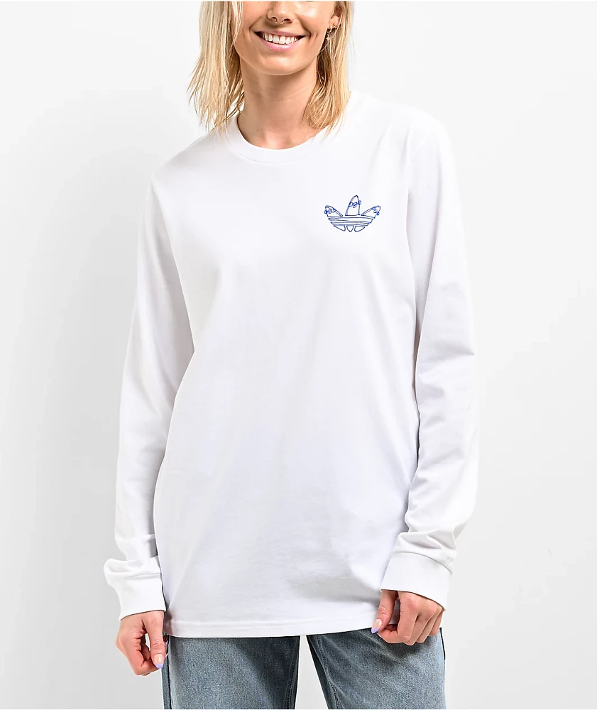 adidas x Henry Jones White Long Sleeve T-Shirt