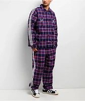 adidas x Korn Purple & Red Flannel Shirt