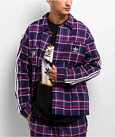 adidas x Korn Purple & Red Flannel Shirt