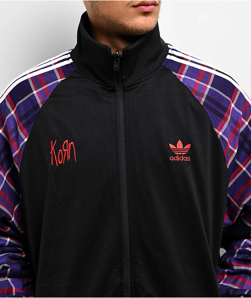 adidas x Korn Reversible Black, Red & Purple Track Jacket