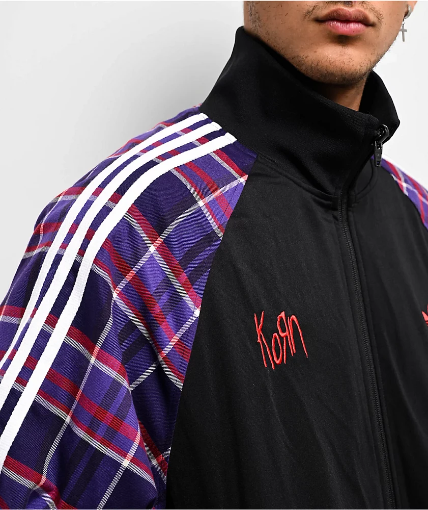 adidas x Korn Reversible Black, Red & Purple Track Jacket