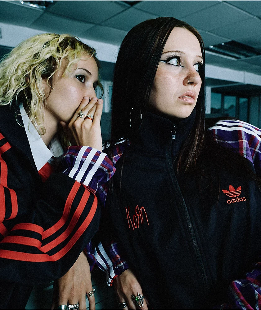 adidas x Korn Reversible Black, Red & Purple Track Jacket