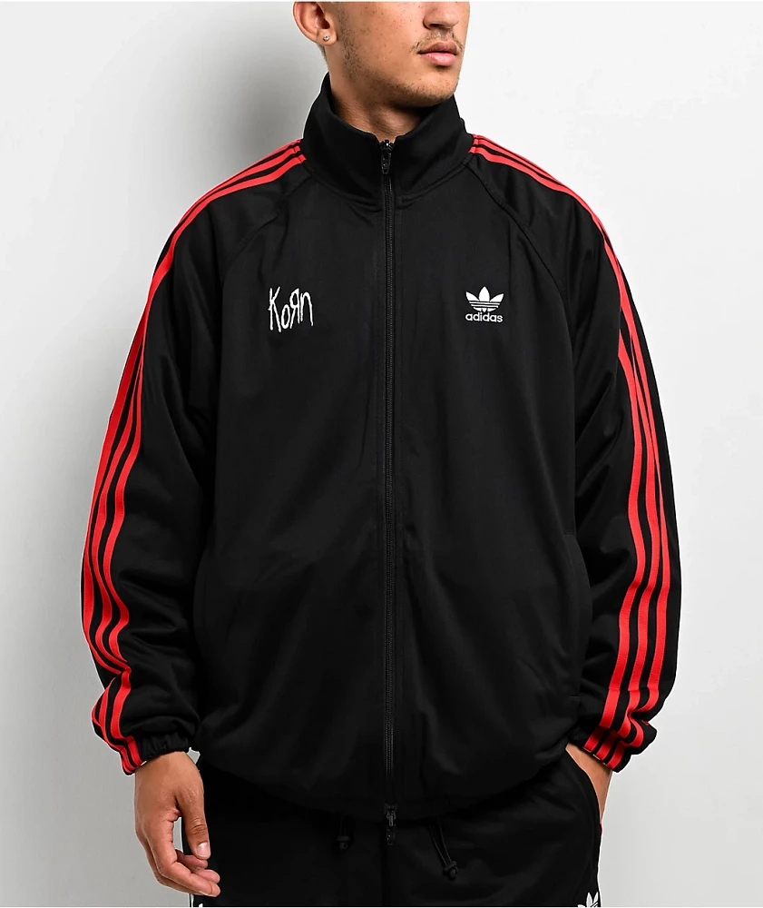 adidas x Korn Reversible Black, Red & Purple Track Jacket