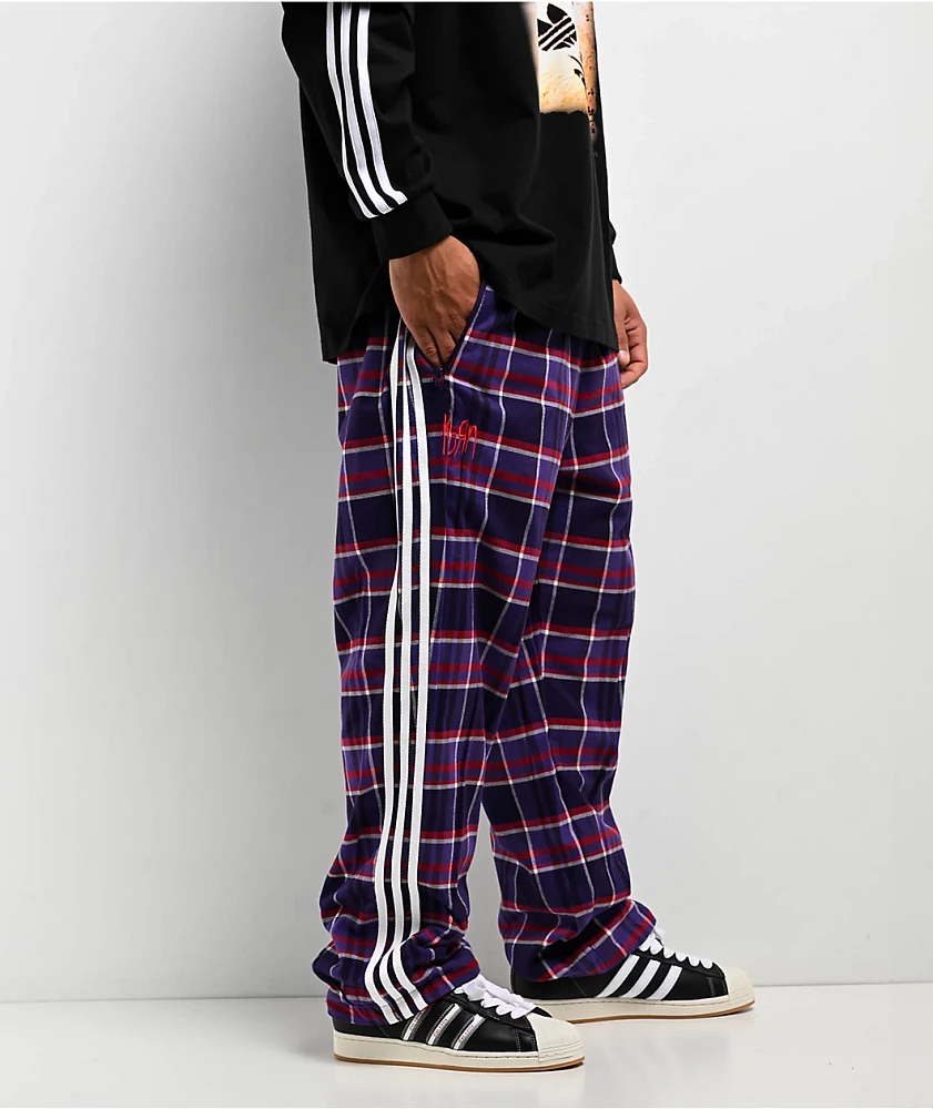 adidas x Korn Reversible Black & Plaid Track Pants