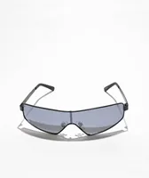dime. Ventura Matte Black & Silver Polarized Sunglasses