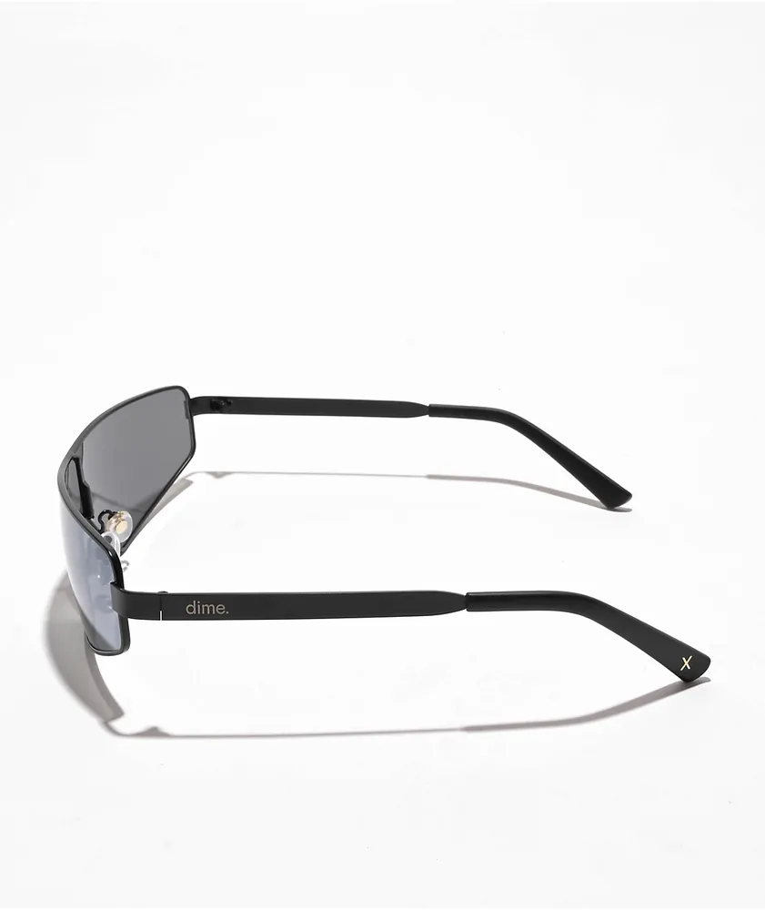 dime. Ventura Matte Black & Silver Polarized Sunglasses