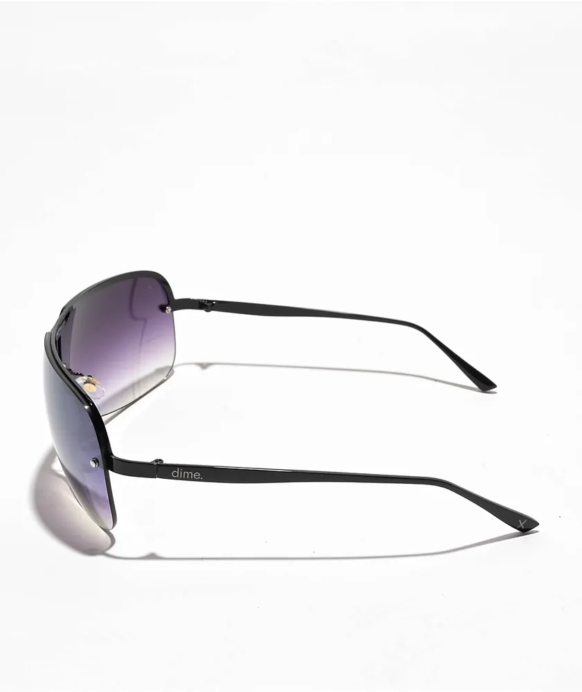 dime. Wilshire Black Polarized Sunglasses