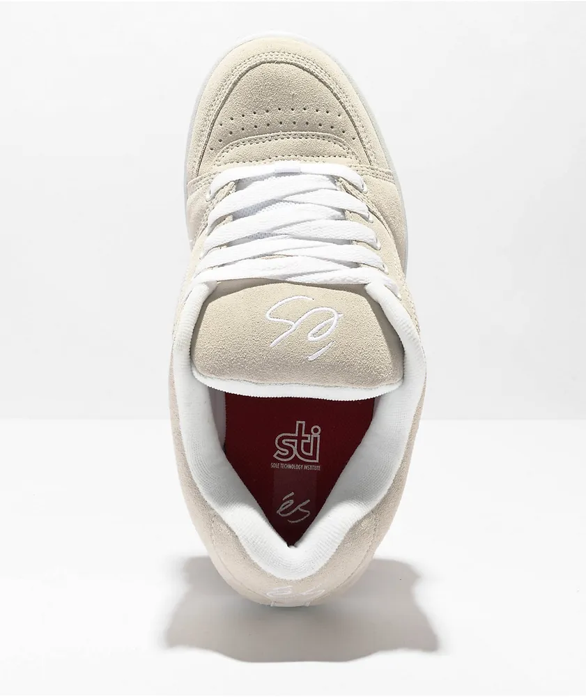 eS Accel OG White & Gum Skate Shoes