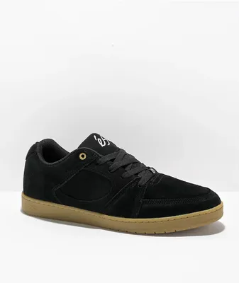 eS Accel Slim Black & Gum skate Shoes