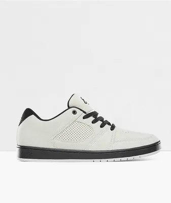 eS Accel Slim White & Black Skate Shoes
