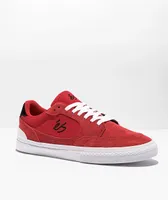 eS Caspian Red & White Skate Shoes