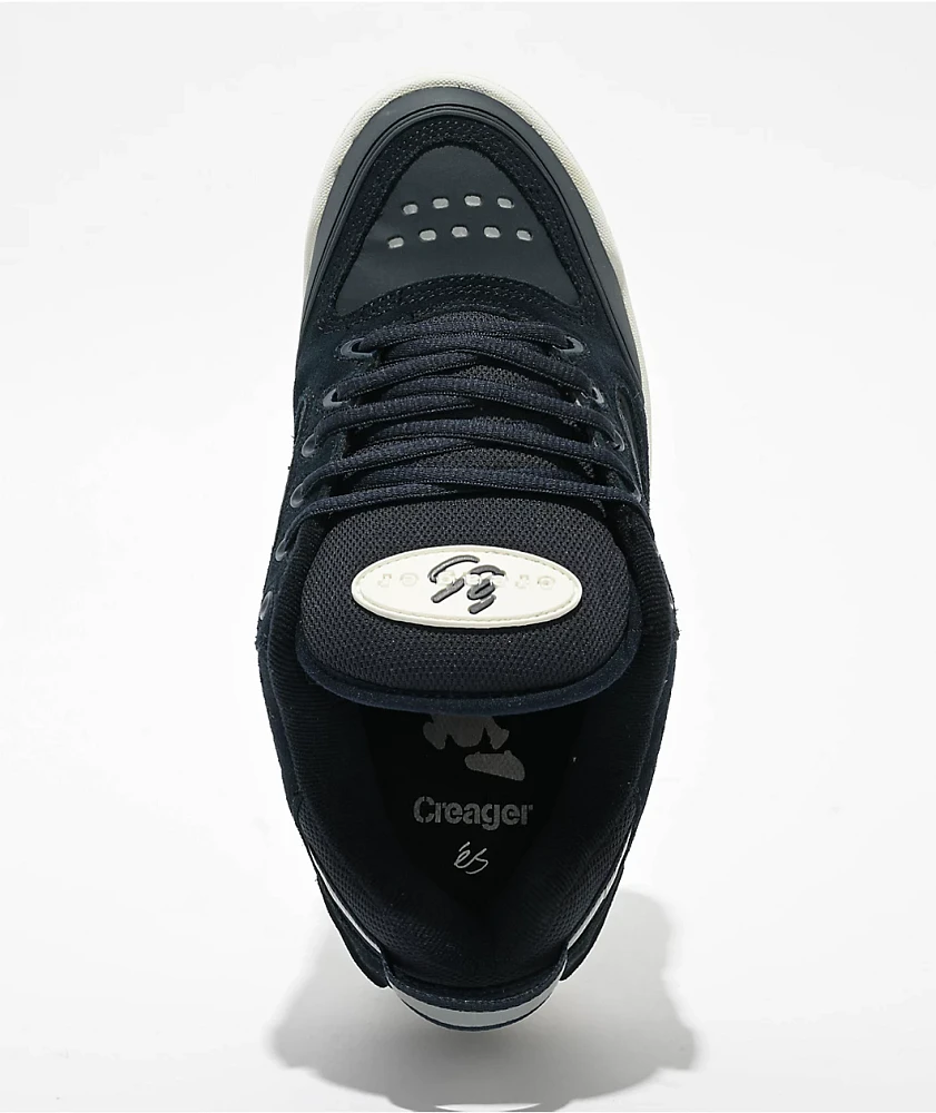 eS Creager Navy & White Skate Shoes