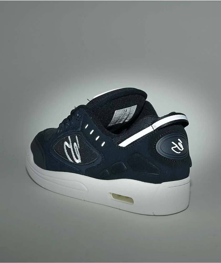 eS Creager Navy & White Skate Shoes