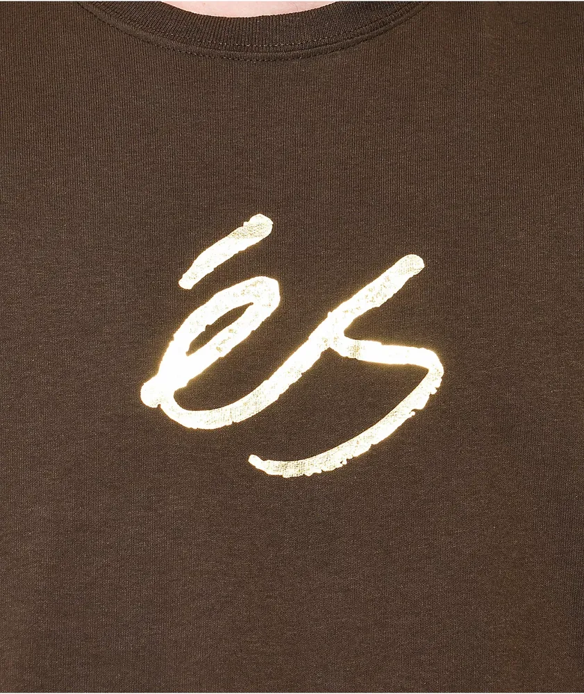 eS Foil Script Brown T-Shirt