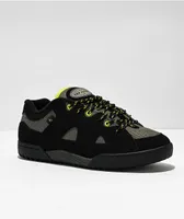 eS One Nine 7 Black & Lime Green Skate Shoes 