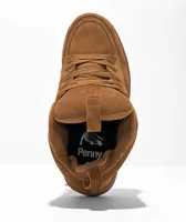 eS Penny 2 Brown Suede Skate Shoes