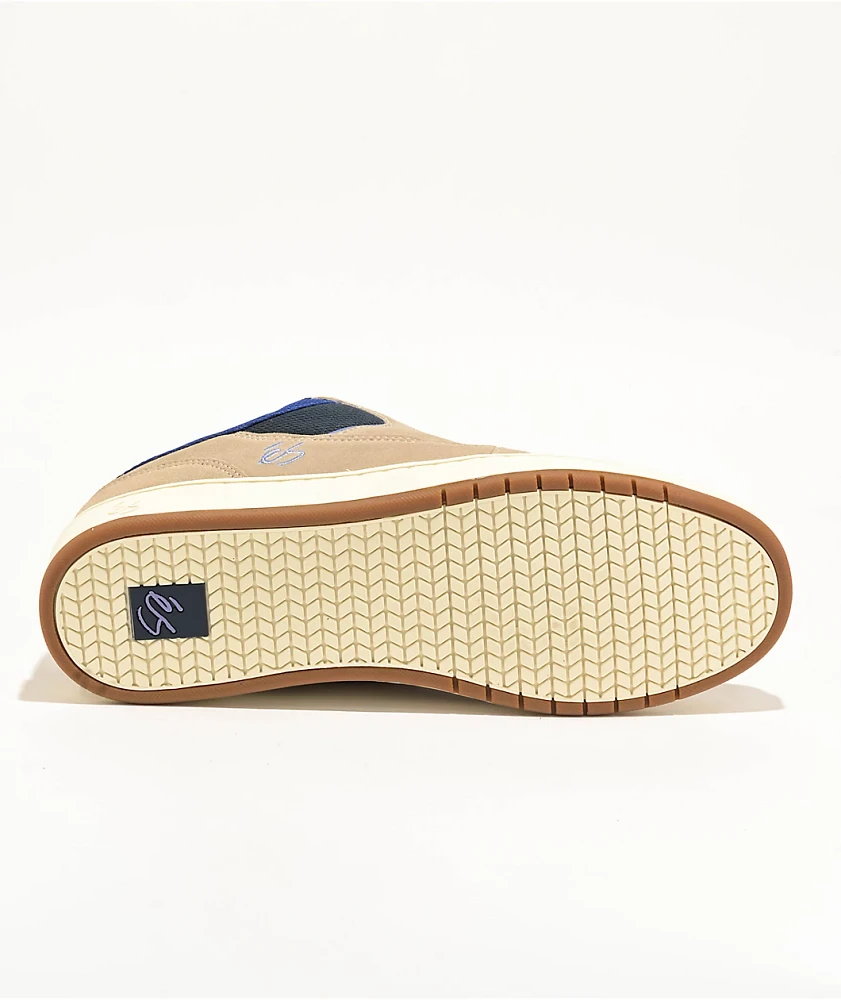 eS Sophisto Tan & Navy Skate Shoes