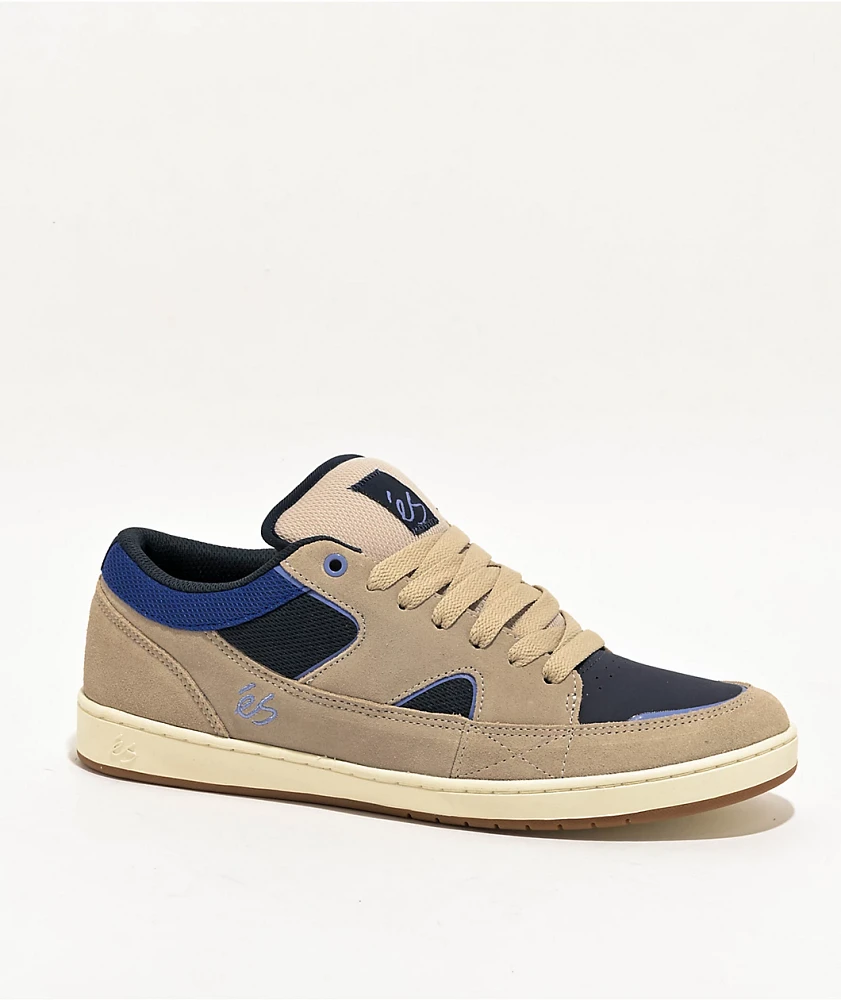 eS Sophisto Tan & Navy Skate Shoes