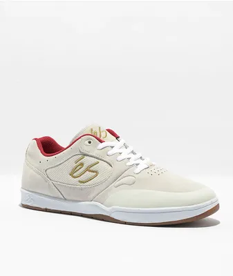 eS Swift 1.5 White, Red, & Gum Skate Shoes
