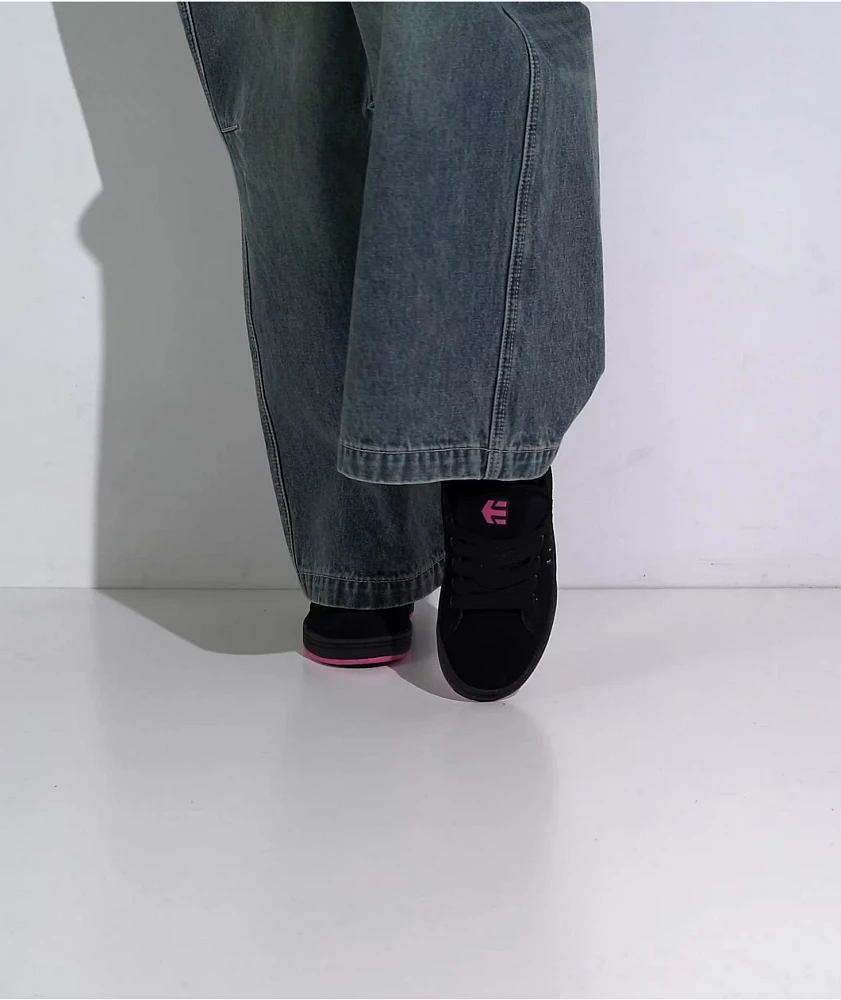 etnies Callicut Black & Pink Skate Shoes