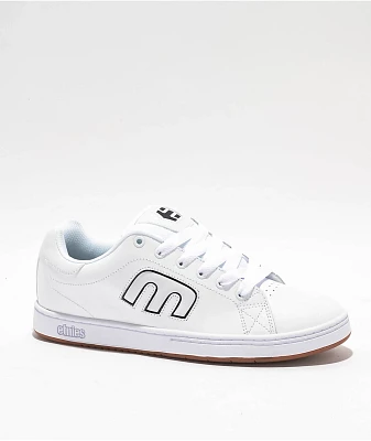 etnies Callicut White & Black Skate Shoes