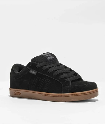 etnies Kingpin Black, Dark Grey & Gum Skate Shoes