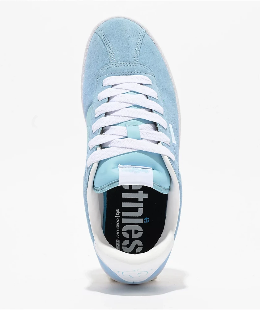 etnies Scam Blue & White Skate Shoes