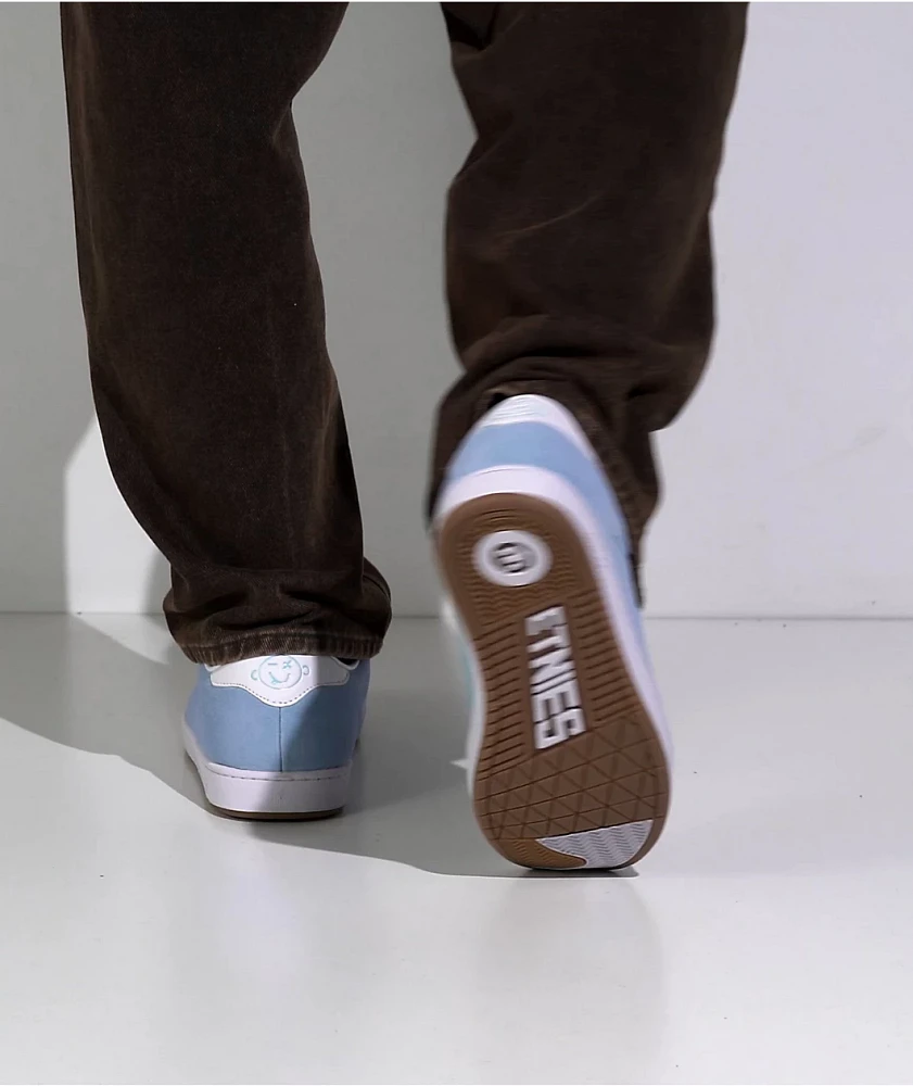 etnies Scam Blue & White Skate Shoes